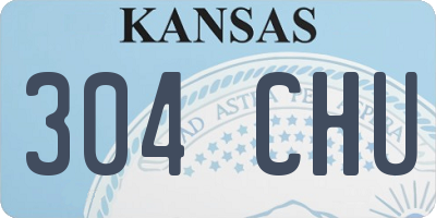 KS license plate 304CHU