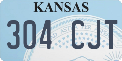 KS license plate 304CJT