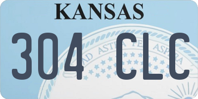 KS license plate 304CLC