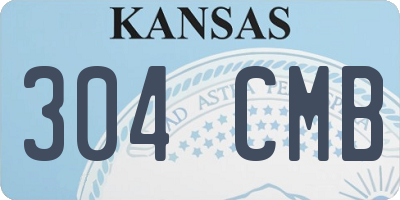KS license plate 304CMB