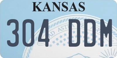 KS license plate 304DDM
