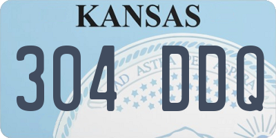 KS license plate 304DDQ