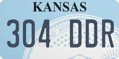 KS license plate 304DDR