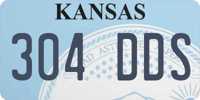 KS license plate 304DDS