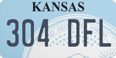 KS license plate 304DFL