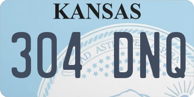 KS license plate 304DNQ