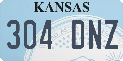 KS license plate 304DNZ
