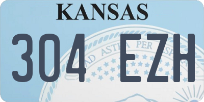 KS license plate 304EZH
