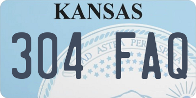 KS license plate 304FAQ