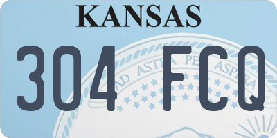 KS license plate 304FCQ