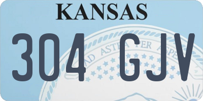 KS license plate 304GJV