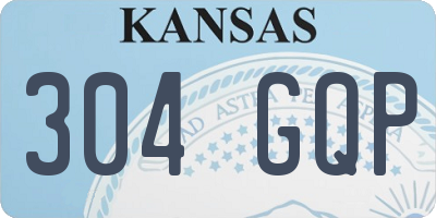KS license plate 304GQP