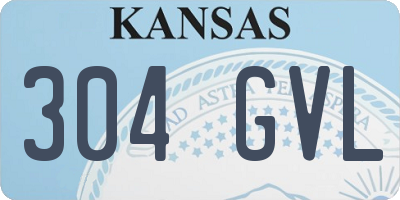 KS license plate 304GVL