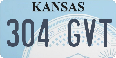 KS license plate 304GVT