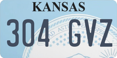 KS license plate 304GVZ