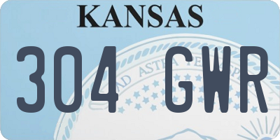 KS license plate 304GWR