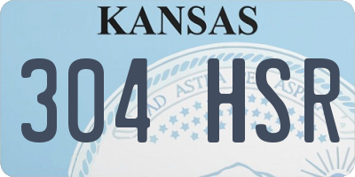 KS license plate 304HSR