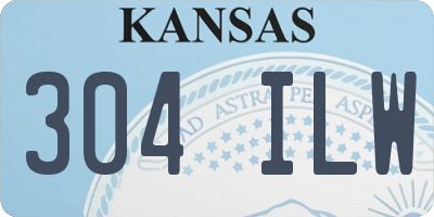 KS license plate 304ILW