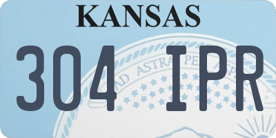 KS license plate 304IPR