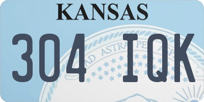 KS license plate 304IQK