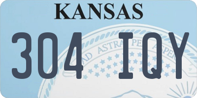 KS license plate 304IQY