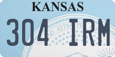 KS license plate 304IRM