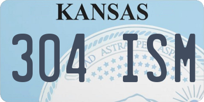 KS license plate 304ISM