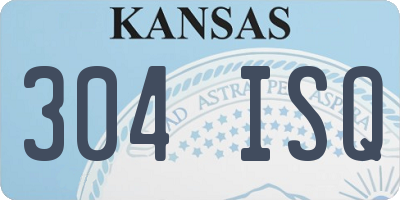 KS license plate 304ISQ