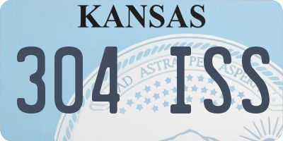 KS license plate 304ISS