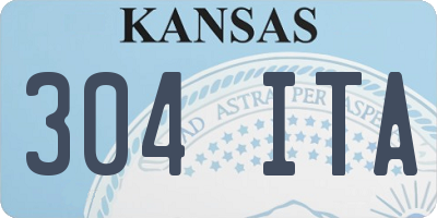 KS license plate 304ITA