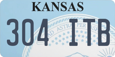 KS license plate 304ITB
