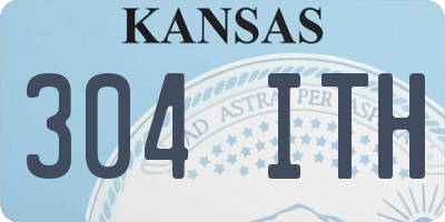 KS license plate 304ITH