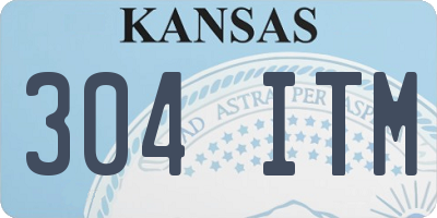 KS license plate 304ITM