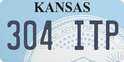 KS license plate 304ITP