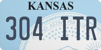 KS license plate 304ITR