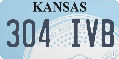 KS license plate 304IVB