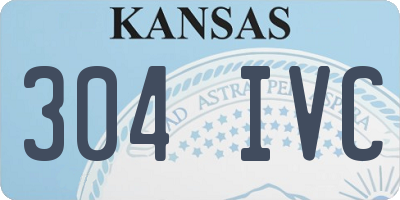 KS license plate 304IVC