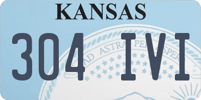 KS license plate 304IVI