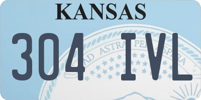 KS license plate 304IVL
