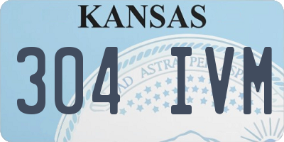 KS license plate 304IVM