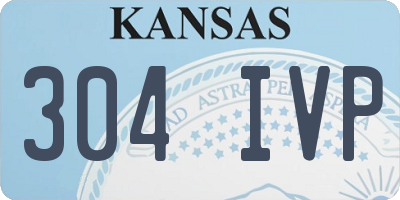 KS license plate 304IVP