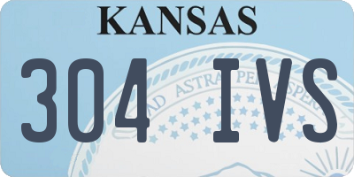 KS license plate 304IVS