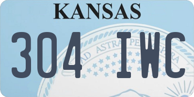 KS license plate 304IWC