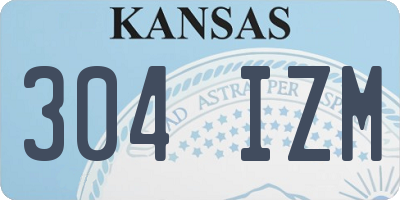 KS license plate 304IZM