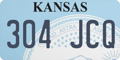 KS license plate 304JCQ