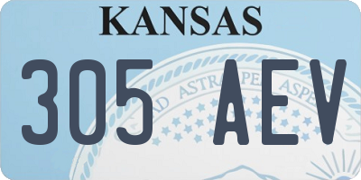 KS license plate 305AEV