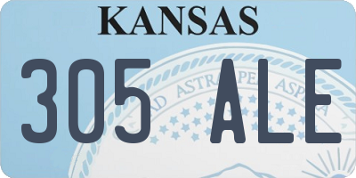 KS license plate 305ALE