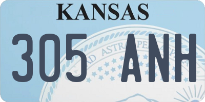 KS license plate 305ANH