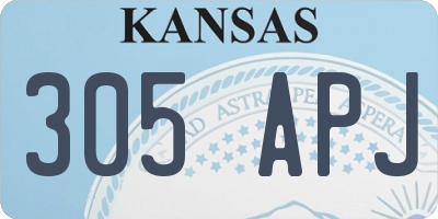 KS license plate 305APJ