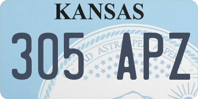 KS license plate 305APZ